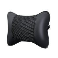 Ioensy - Almohada Para Reposacabezas De Coche, Accesorios Para Automóviles, Almohada Universal Para El Cuello Del Coche, Color Negro.