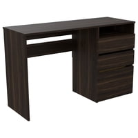 Fmfurniture - Escritorio 3 Cajones Fm-023O Café Oscuro