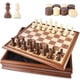 thumbnail image 1 of Juego de mesa de ajedrez y damas VAMSLOVE de madera de 38 cm, 1 of 7