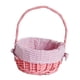 thumbnail image 4 of Cesta Tejida De Mimbre Cesta De Arreglo Floral Premium Natural Para Boda Rosa, 4 of 5