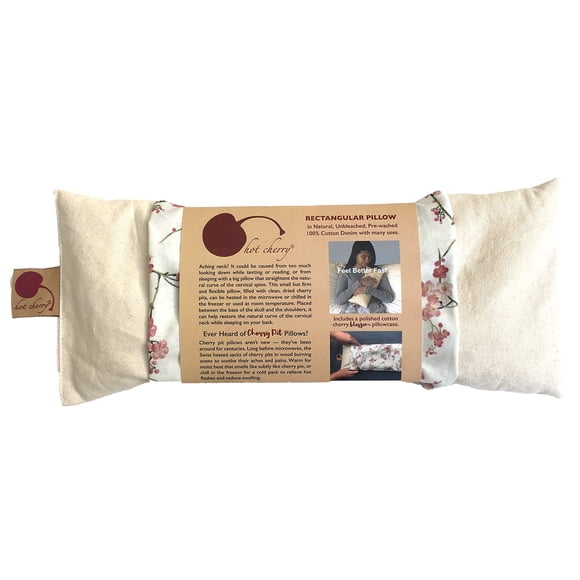 Almohada Cervical para Cuello Hot Cherry Cervical/Rectangular 100% Gamuza