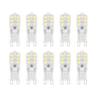 Magideal - 10 Uds. Bombilla Led G9 Bombilla De Maíz, Lámpara Blanca Cálida, Bombillas Led, Lámpara De Araña Para Interior Y Exterior, Iluminación Del Hogar