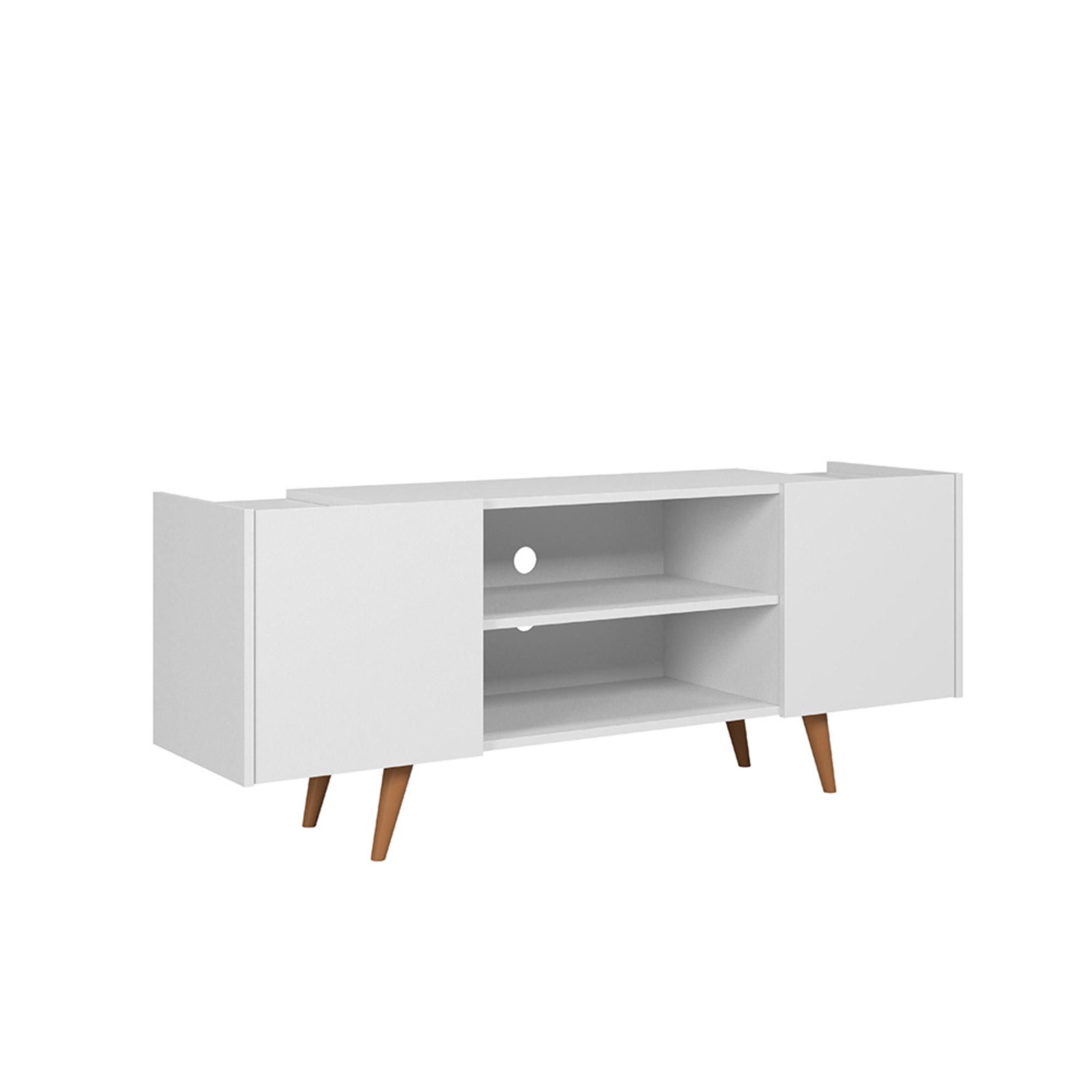 Rack TV 55" River Mdp Blanco - Freijo