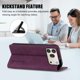thumbnail image 3 of Funda Billetera para Honor 600/600 Pro 5G Imán y Resistente Morado, 3 of 6