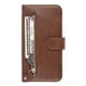 thumbnail image 3 of Funda con Cremallera para iPhone SE 2020/8/7, Carcasa Cartera de Cuero PU con Soporte y Tarjetero, 3 of 6