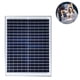 thumbnail image 2 of Panel solar portátil monocristalino de 20 vatios y 18 voltios para cargar baterías de 12 V para vehículos recreativos, barcos, tiendas de campaña, yates y automóviles., 2 of 8