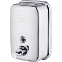 Genérico - Dispensador De Jabón Líquido Y Detergente De Acero Inoxidable De 500 Ml Para Pared, Color Cromado