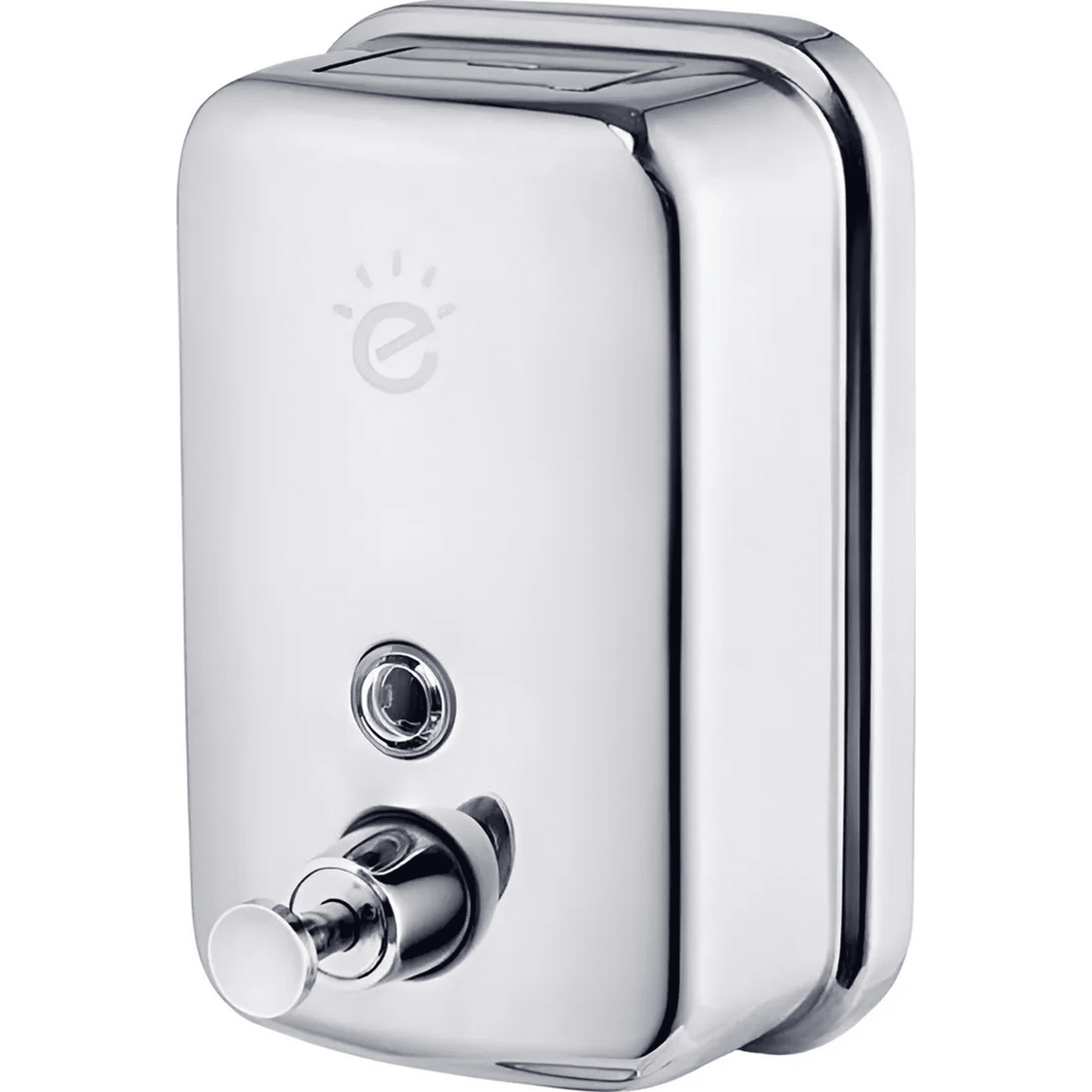 Genérico - Dispensador De Jabón Líquido Y Detergente De Acero Inoxidable De 500 Ml Para Pared, Color Cromado