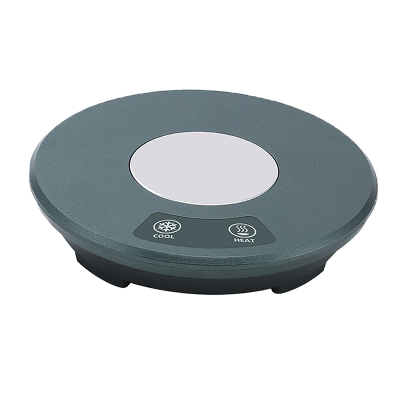 Magideal - 2 En 1 Café Té Bebidas O Enfriador Calefacción Y Enfriamiento Bebida Plato Taza Enfriador Verde