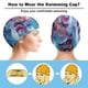 thumbnail image 3 of 200% Lobo Gorro de Natación de Licra, Gorro de Baño de Tela Cómoda, Gorro Elástico Antideslizante para Hombres, Mujeres y Niños, 3 of 6