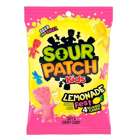 Sour Patch Kids - Gomitas Peg Lemonade 102 G