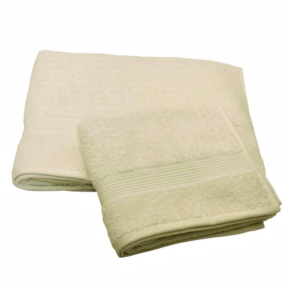 Set 2 Toallas Florentino Ivory-100% Algodon