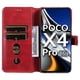 thumbnail image 4 of Funda Billetera para Xiaomi Poco X4 Pro 5G con Porta Tarjetas y Soporte Ajustable Rojo, 4 of 6