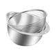 thumbnail image 3 of 2x Colador Con Bol Para Mezclar Colador De Alimentos Colador Para Frijoles Fideos Ensaladas Plata, 3 of 3