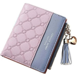 Veat00L - Billetera Cero, Con Cerradura Rfid, Diseño De Múltiples Tarjetas, Selección De Alta Calidad, Billetera Con Cremallera Delgada Y De Gran Capacidad Para Niñas Y Mujeres