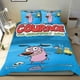 thumbnail image 1 of Coraje, el Perro Cobarde Conjunto de sábanas temático, trío de piezas, cómodo y amigable con la piel, diseño único, regalo de decoración para el hogar para familiares, amigos y fans,135cm *200cm, 1 of 6