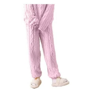 Genérica - Pack 3 Pantalón De Pijama Mujer Invierno Suaves Forro Polar