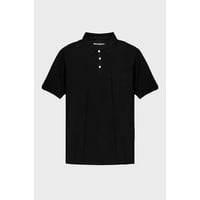 Polera Pique Negro Hombre Falcone