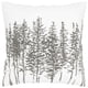 thumbnail image 1 of Almohada decorativa Rizzy Home T05380 con relleno de plumón, 45 x 45 cm, color gris, 1 of 2
