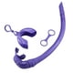 thumbnail image 5 of Snorkel De Buceo Tubo De Buceo Forma De J Snorkel Mojado Flexible Plegable Para Adultos Violeta, 5 of 5