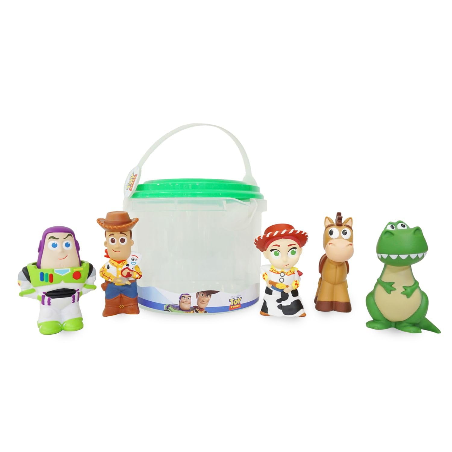 Set De Baño Disney Store Toy Story Kids Con 5 Figuras Y Cubo