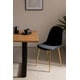 thumbnail image 3 of Pack 2 Sillas Trendytop Para Comedor Asiento Felpa Estructura Dorada - Negro, 3 of 3