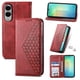 thumbnail image 1 of Funda Flip FOXDOCK para Samsung Galaxy S25 Edge , Estilo Billetera con Diseño Rombo, Correa de Mano y Soporte, Uso Diario, 1 of 6
