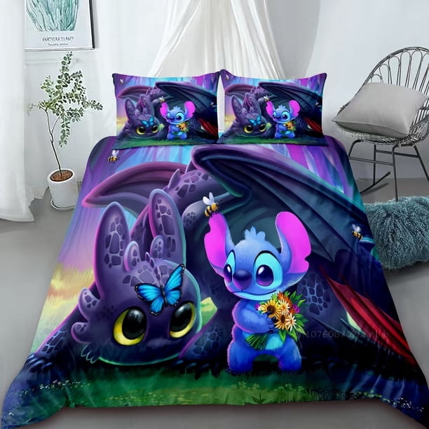 x1192 Bed SheetsDuvet Cover Stitch Cute Cartoon Bedding Sets Comforter Quilt Cover Size PC Children Children's Gifts 3-Piece Bedding Set (1 Duvet Cover + 2 Pillow Shams) nj1192