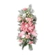 thumbnail image 2 of Guirnalda navideña con forma de lágrima, adorno navideño, práctica y fácil de colgar, guirnalda artificial para puerta de entrada, para bodas en inter Rosa, 2 of 5