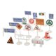 thumbnail image 5 of 18 unids bloque calle tráfico signo juguete playset tráfico conocimiento conocimiento educativo # b, 5 of 5