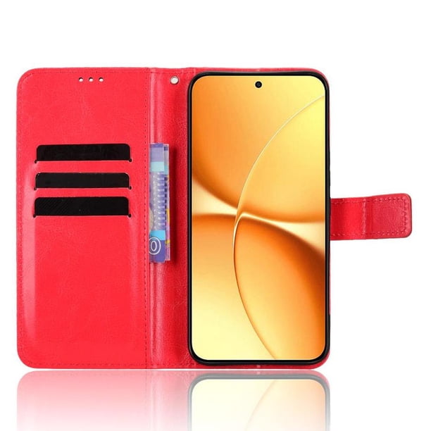 Funda tipo libro para Xiaomi Redmi Turbo 5 Max 5G, cartera todo‑en‑uno, funda multifuncional con tarjetero y correa de muñeca desmontable