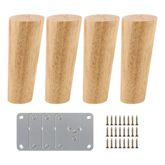 4u Pies De Apoyo De Madera Maciza Para Muebles 20cm