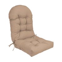 Magideal - Cojín Para Silla De Terraza Con Respaldo Elevado, Cojín Para Mobiliario Exterior, 110 Cm X 50 Cm, Acogedor Cojín Para Silla Mecedora Con Respaldo Alto Caqui