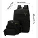 thumbnail image 4 of Kit Mochila Urbana Para Notebook Morral Estuche Pack De 3 Bolsos Mochila - AZUL., 4 of 4