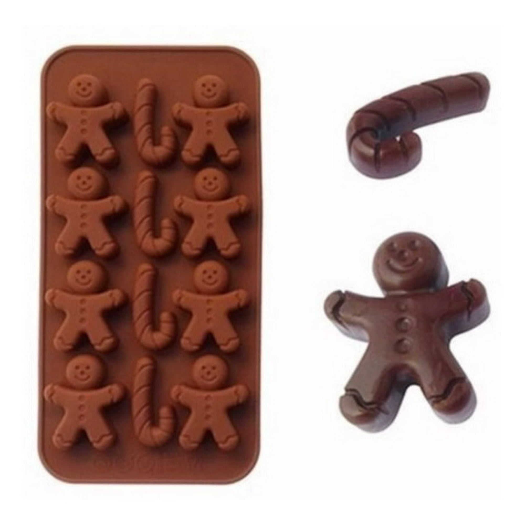 Genérico - Moldes De Chocolate Molde De Silicona Molde Galleta Navidad