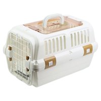 Ioensy - Jaula Rígida Para Perros Y Gatos, Ideal Para Uso En Interiores Y Exteriores, Ideal Para Senderismo, Color Blanco.