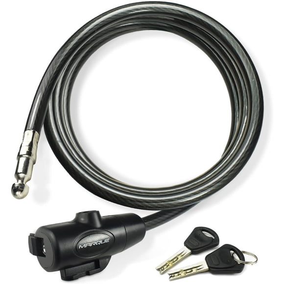 Candado de cable MARQUE para bicicleta con 2 llaves