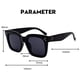 thumbnail image 5 of Gafas de sol cuadradas retro vintage para mujer, gafas de sol de diseñador de lujo, 5 of 6