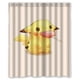 thumbnail image 1 of Cortina de ducha de baño con dibujos animados de Pokémon Pikachu, juego de cortinas con ganchos, tamaño 60 x 72 pulgadas, 1 of 3