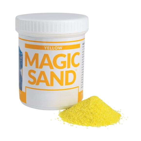 Colored Play Sand Steve Spangler Magic Sand 227 g, color amarillo