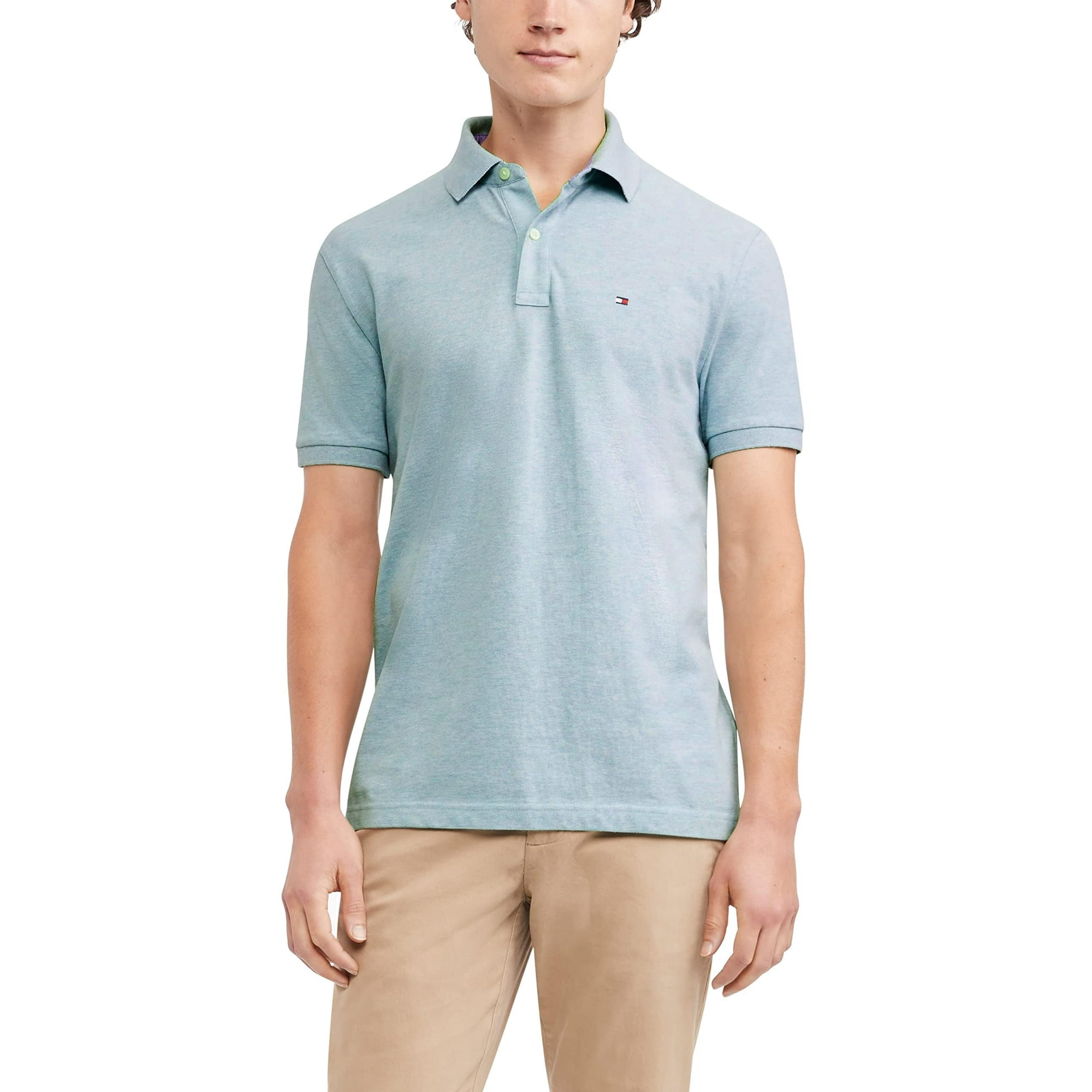 Polo Tommy Hilfiger Regular Fit Para Hombre Malaga Azul