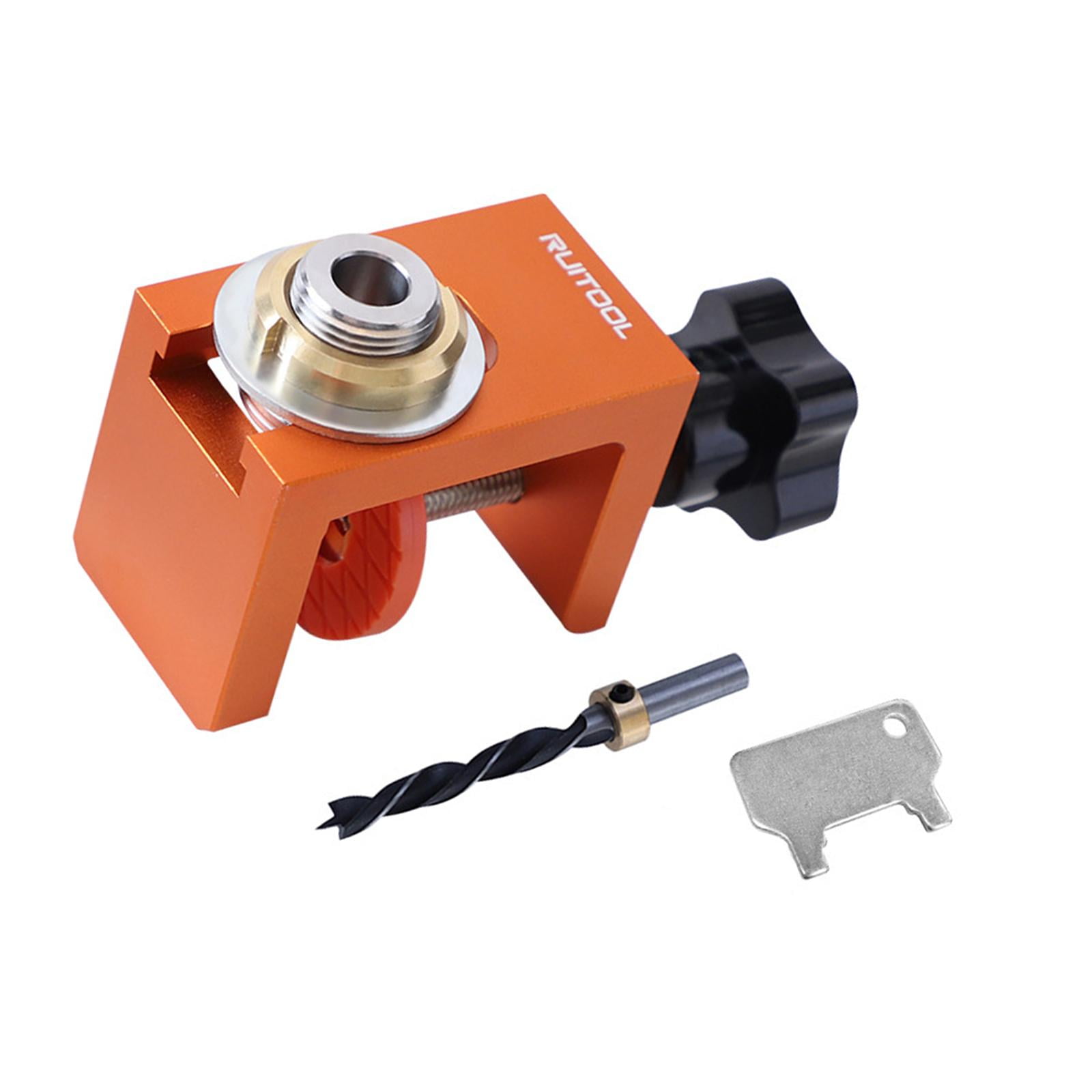 Magideal - Herramienta De Localización Para Perforadora, Plantilla Para Agujeros De Bolsillo Para Carpintería, Guía De Perforación Profesional De Alta Precisión,