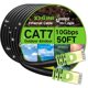 thumbnail image 1 of Cable Ethernet XXONE Cat7 de 61 m para exterior, impermeable, 10 Gbps, 1 of 8