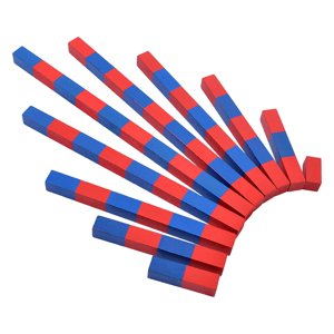 Magideal - Varillas Numéricas Montessori De Madera Que Cuentan Del 1 Al 10, Cognición Portátil Para La Primera Infancia, Juguetes Educativos Prácticos De Matemát