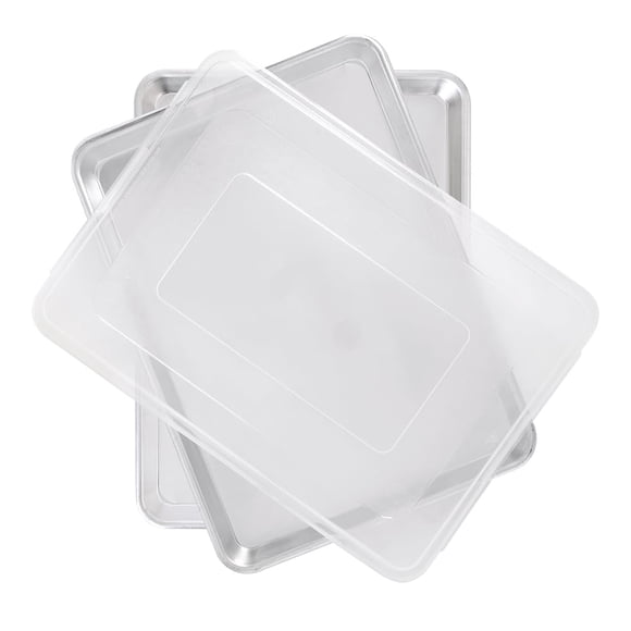Juego de bandejas para hornear Nordic Ware Naturals con tapa, 3 piezas