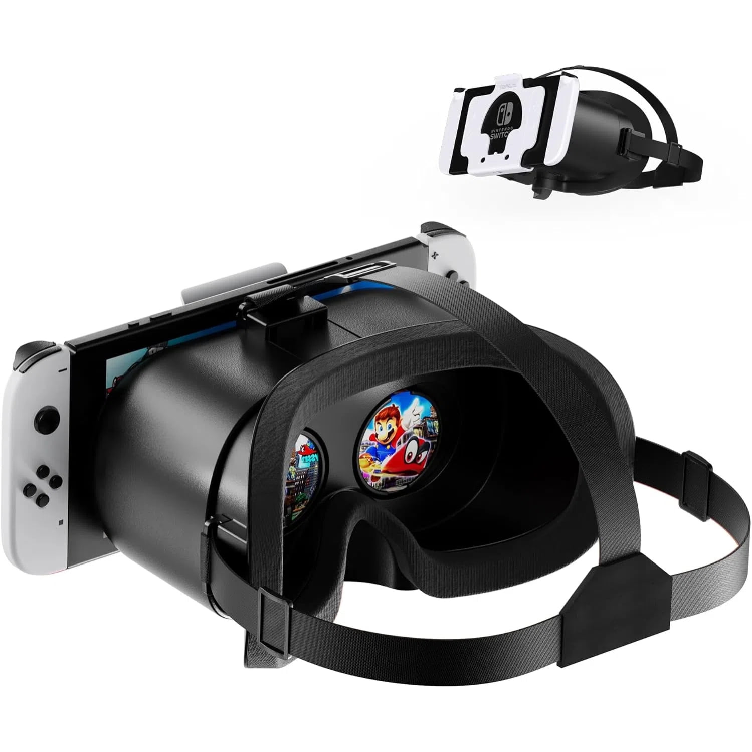 Genérico - Auriculares Vr Para Nintendo Switch Y Switch Oled, Con Lentes Hd Ajustables, Cómoda Correa Para La Cabeza, Labo Vr Kit Gafas 3d Para Switch Accesorios-naranja Y Azul