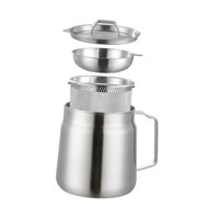 Bothyi - Freír Con Cesta Coladora Utilizar Colador De Filtro De Aceite Doméstico