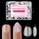 thumbnail image 1 of Uñas postizas OPkssnails - Forma almendra mediana, transparentes, 1 of 7