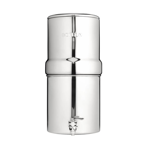 Sistema de filtración de agua Boroux Compact de acero inoxidable de 6,8 L