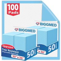 Biggmed - Almohadillas Desechables Bigmed, Resistentes A La Rotura, 30 X 36 Cm, 100 Unidades